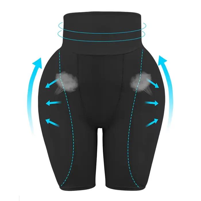 Culotte gainante pour femme avec coussinets pour les hanches, rehausseur de fesses, effet push-up et