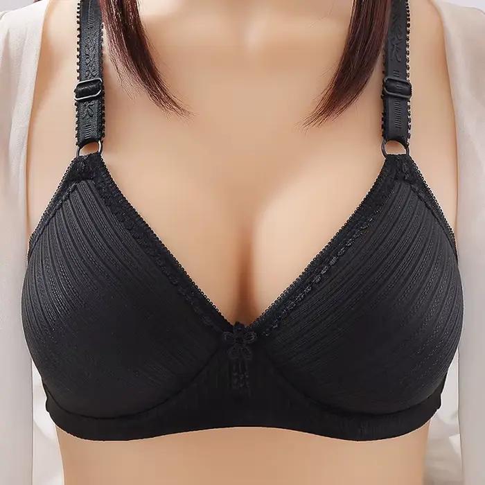 Soutien-gorge Sexy rouge vin pour femmes, sous-vêtements de grande taille, bonnet fin sans fil, Bral
