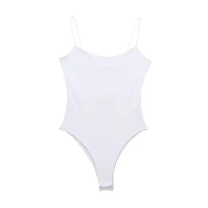 MUJER 2025 body moulant Sexy pour femmes blanc noir dos nu body femmes une pièce combinaisons pour f