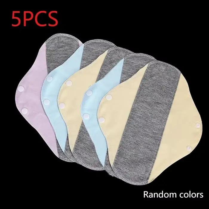 Lot de 5 Culottes Menstruelles Réutilisables en Coton, Lavables, Anti-Fuites, pour Incontinence, Sou