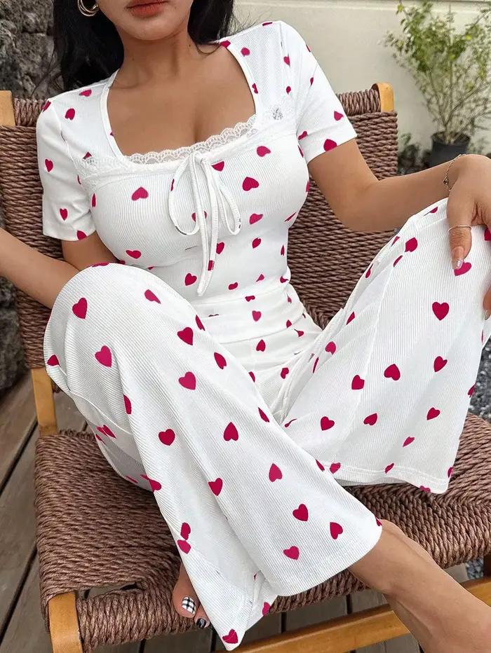 Ensemble de pyjamas pour femmes, tenue d'intérieur sexy, vêtements de nuit pour dormir