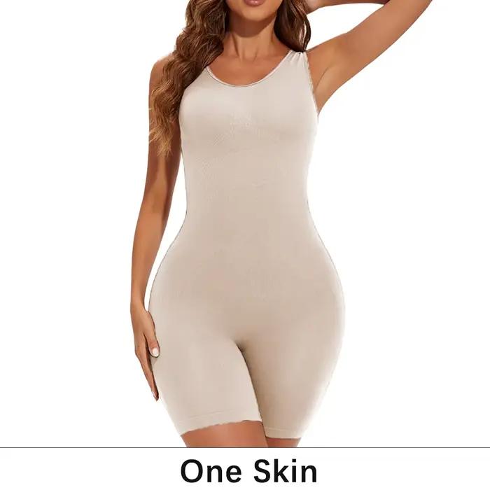 1 pièce Body sculptant gainant sans couture, très élastique, effet ventre plat, lingerie sexy sans m