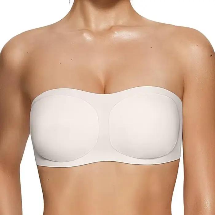 Soutiens-gorge sans bretelles pour femmes, soutien-gorge bandeau push-up en gel, soutien-gorge sans 