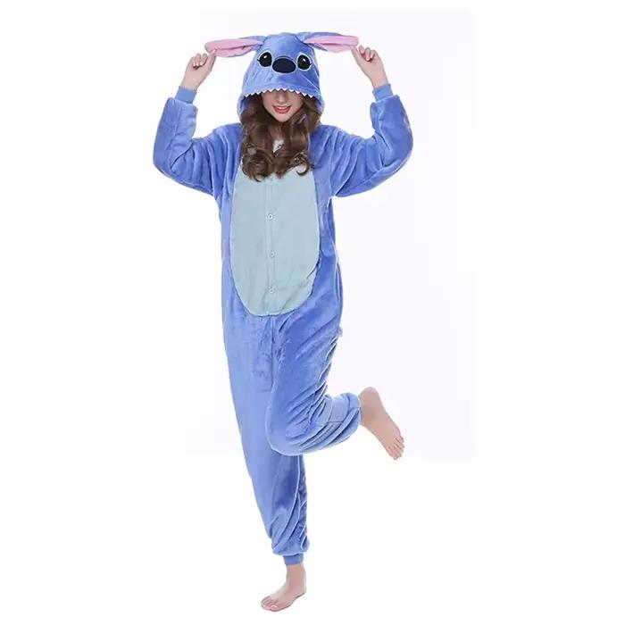 Lilo point Cosplay femmes Costumes combinaison Kigurumi pyjamas point mignon enfant vêtements de nui