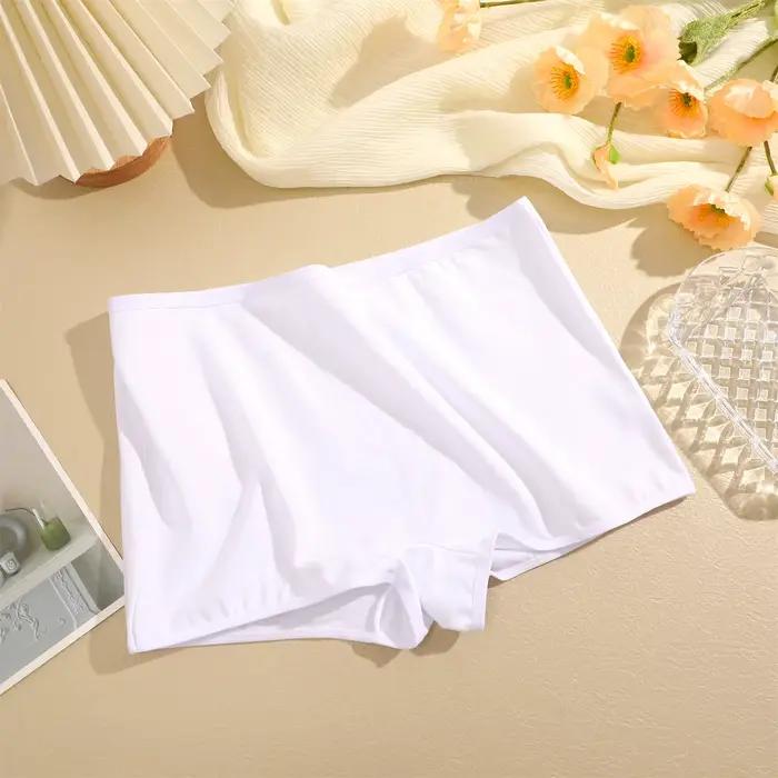 Sous-vêtements en coton sans couture pour femmes, culotte taille moyenne, boxer pour femmes, pantalo