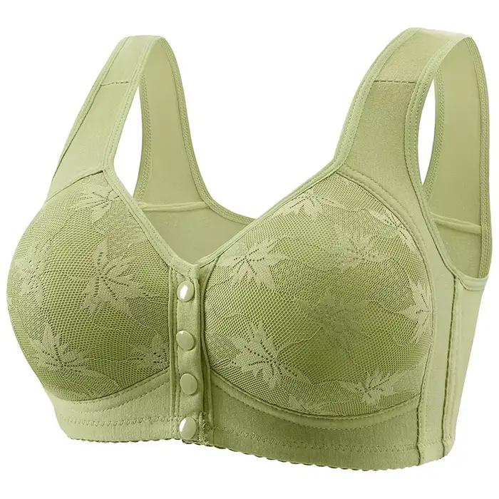 Soutien-gorge de sport grande taille, confortable, sans fil, avec bonnet en coton fin, respirant, so