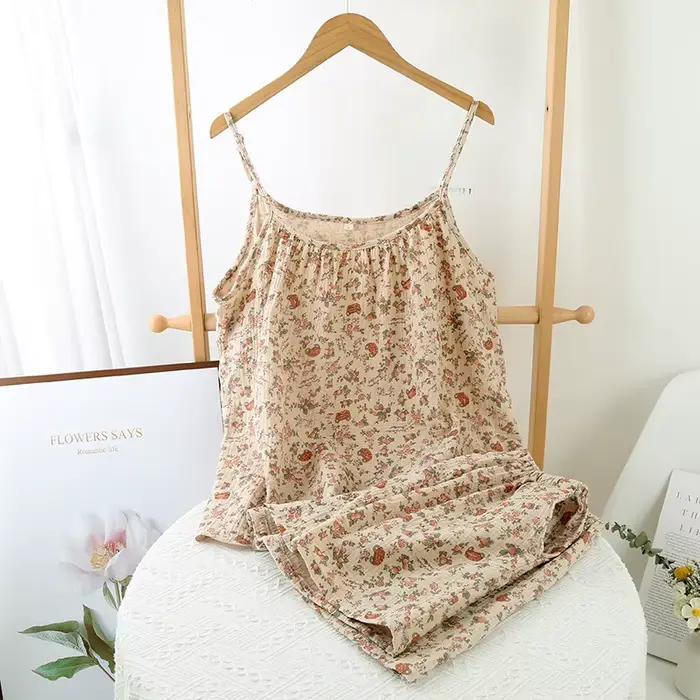 Pyjama d'été décontracté pour femme 2026, style simple et fin, ensemble short, frais et confortable,
