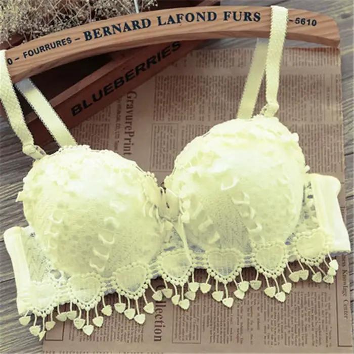 Femmes Sexy soutien-gorge dentelle douce bretelles réglables Push Up brassière à armatures Lingerie 
