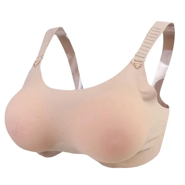 Soutien-gorge de prothèse de faux seins en Silicone, bonnet A-D, pour travesti, mastectomie, Costume