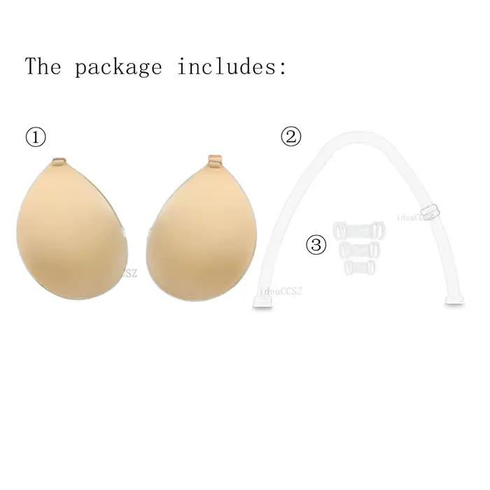 Soutien-gorge adhésif Invisible pour femmes, dos nu, sans bretelles, Push Up, collant, sous-vêtement
