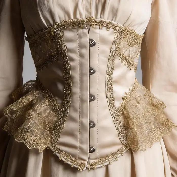 Corset fantaisie sous le buste pour femmes, Bustier de luxe en dentelle, corsage Vintage Lolita à la