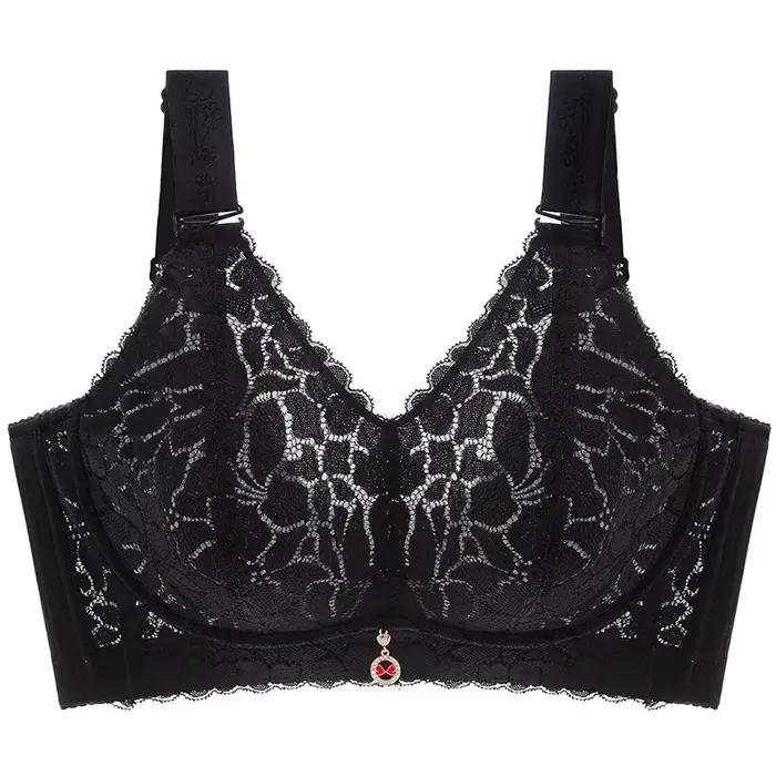 Soutien-gorge minimiseur sans fil pour buste grand, bonnet complet, soutien anti-affaissement, brete