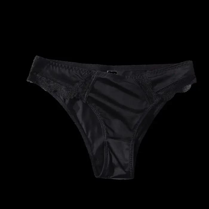 Culottes confortables taille basse pour femme, en dentelle sans couture, style triangle, lingerie fr