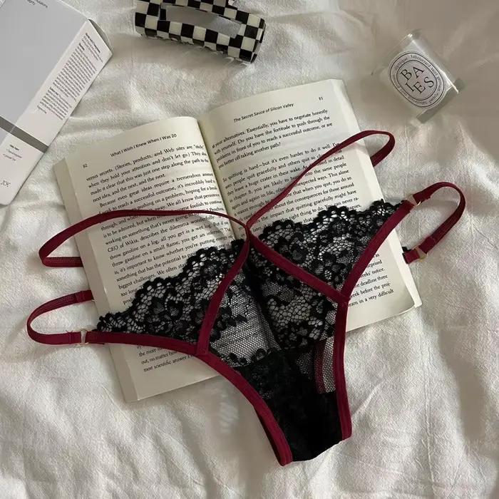 Culotte de luxe en dentelle pour femmes, sous-vêtements respirants sans couture, slips de Lingerie f