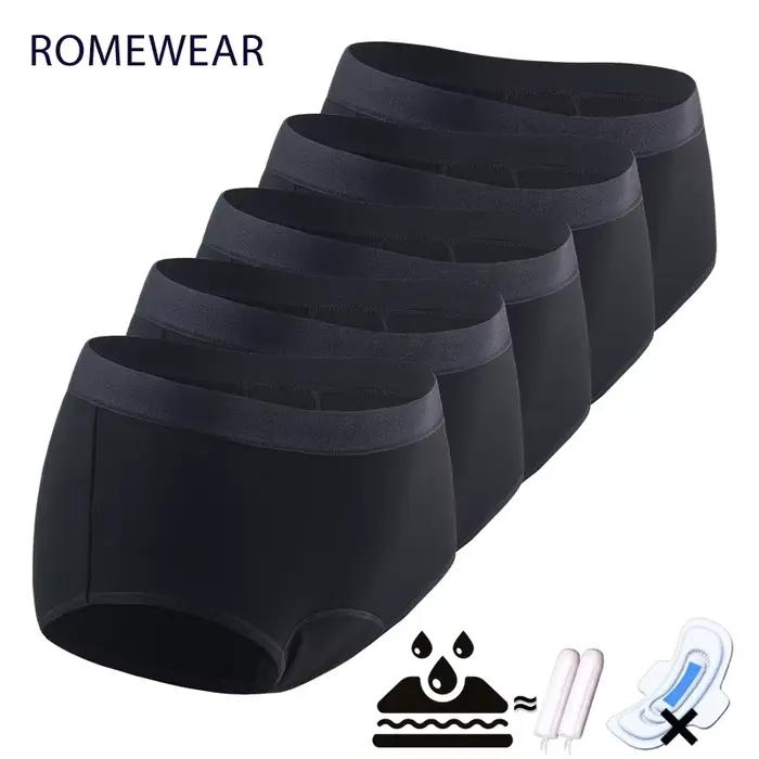 5 Pcs/Lot période menstruelle culottes en coton modal pour femmes sous-vêtements absorbants lourds L
