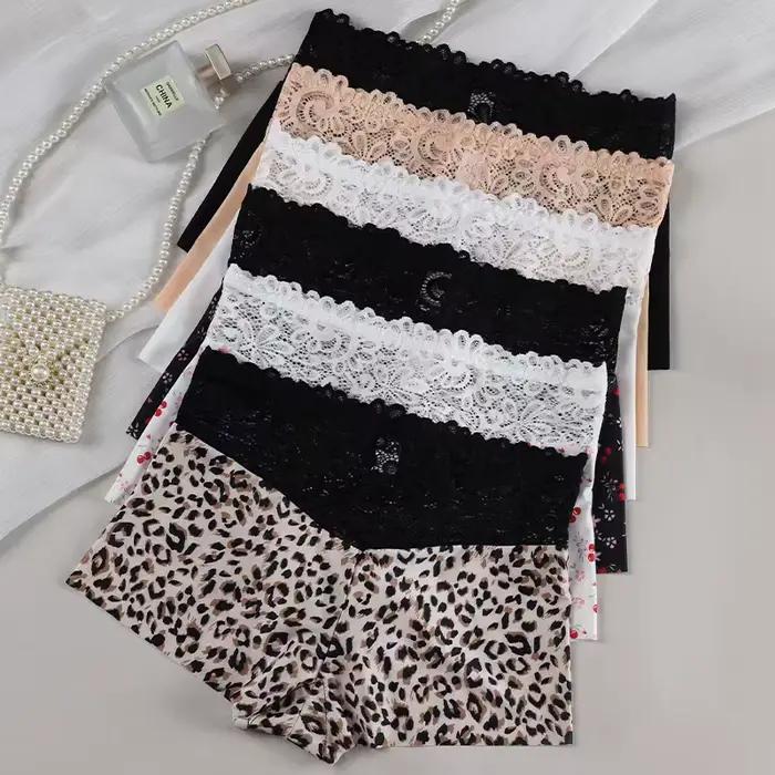 Lot de 6 culottes sexy en dentelle pour femmes, sans couture et confortables, taille mi-haute, linge