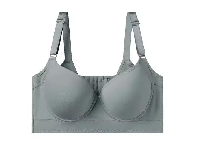 BrasPlus taille sans couture anneau en acier soutien-gorge de sport Anti-affaissement col en v profo