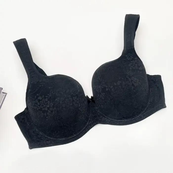 Soutien-gorge push-up en dentelle à couvrance totale pour femme, confortable, sans traces, anti-affa