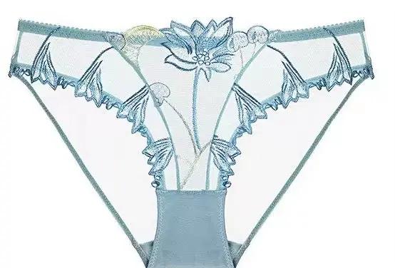 Soutien-gorge de luxe sexy en dentelle brodée cerise, ultra-fin, minimisant, avec maintien anti-affa