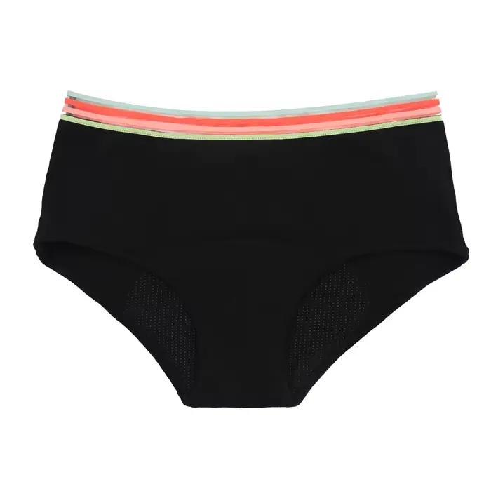 Culottes menstruelles 4 couches pour incontinence légère à modérée, taille haute, en coton doux, lav