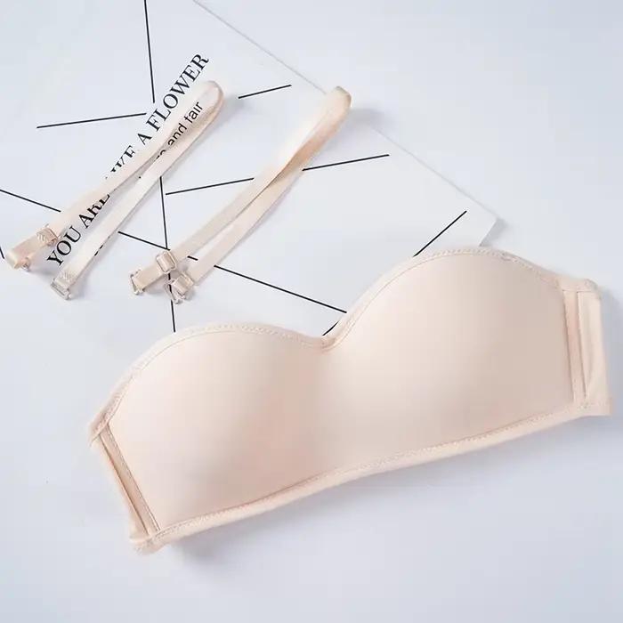 Soutien-gorge Invisible sans bretelles pour femmes, Bralette, bonnet 1/2, sous-vêtements féminins, s