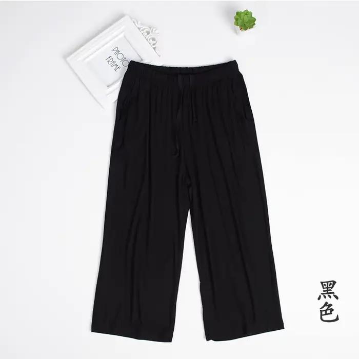 Pyjama trois-quarts pour femmes, grande taille 3XL 4XL, pantalon de nuit, doux, Modal, ample, taille