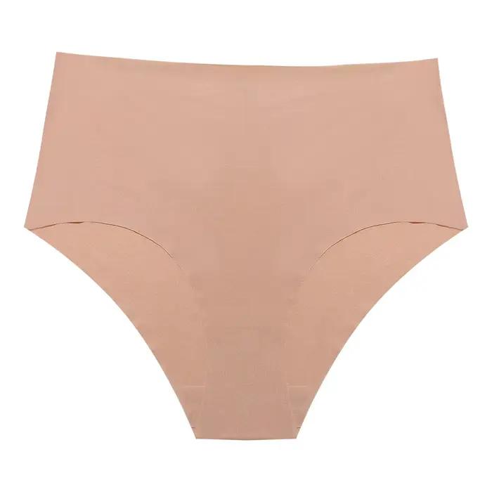 Taille haute 2025 nouvelles culottes pour femmes sans couture sous-vêtements féminins slips solides 