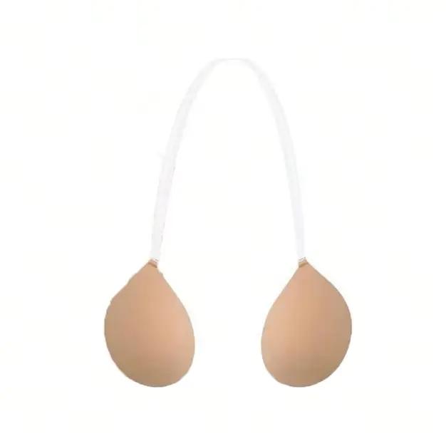 Soutien-gorge collant pour femmes, dos nu, robe de mariée, plongeant en Silicone, col en U profond, 