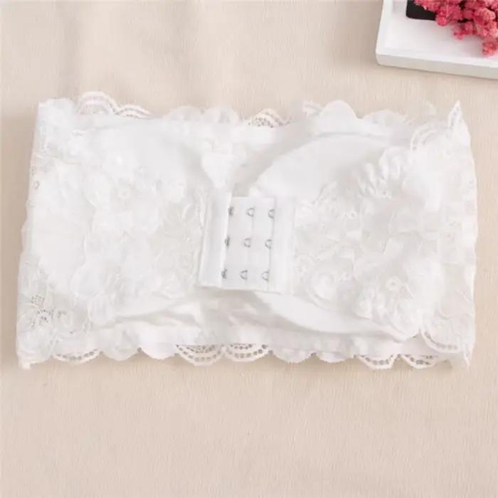 Soutien-gorge en dentelle sans bretelles pour femmes, sexy, décontracté, rond, bustier, débardeur