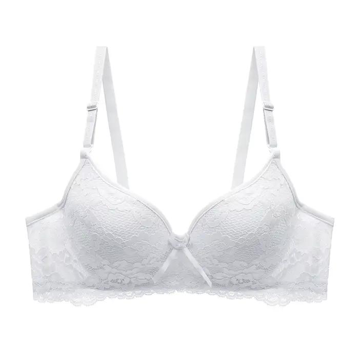 Lager – soutien-gorge en dentelle pour femmes, Lingerie Sexy, à armatures, en coton doublé, Floral, 