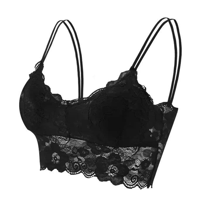 Mode femmes Bralette soutien-gorge femme hauts offre spéciale femme dentelle sangle enveloppé poitri