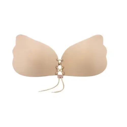 Soutien-gorge adhésif Invisible sans bretelles, Push-Up, Lingerie Sexy dos nu, sans couture, sous-vê