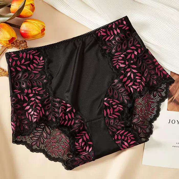 Culotte femme découpée dentelle ropa de mujer taille haute grande taille lenceria sexys para mujer f