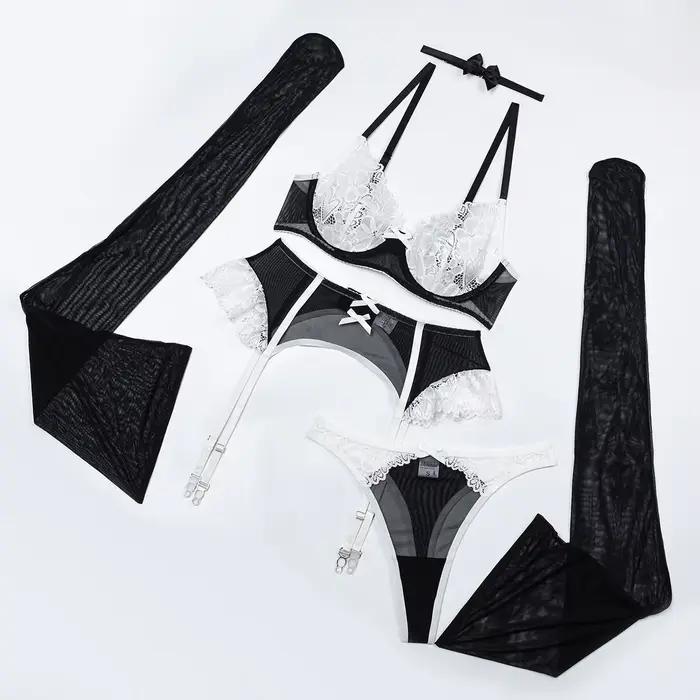 Ensembles de lingerie sexy pour femmes, olympiques de batterie, lingère, sous-vêtements pour femmes,