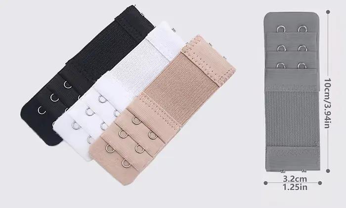 4 pièces extensions de soutien-gorge 2 crochets/3 crochets/4 crochets rallonge de sangle de soutien-