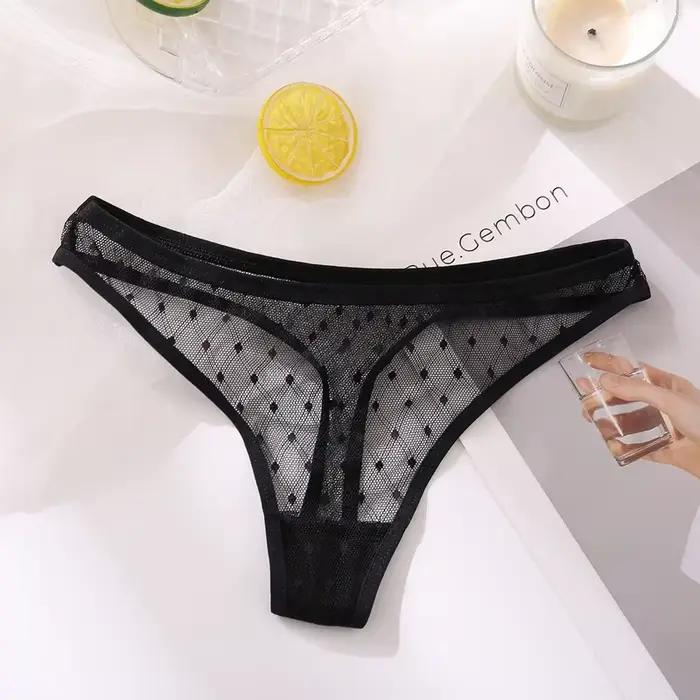 String en filet pour femmes, culotte sexy, bas, amissié, dos en T, sous-vêtements féminins, lingerie