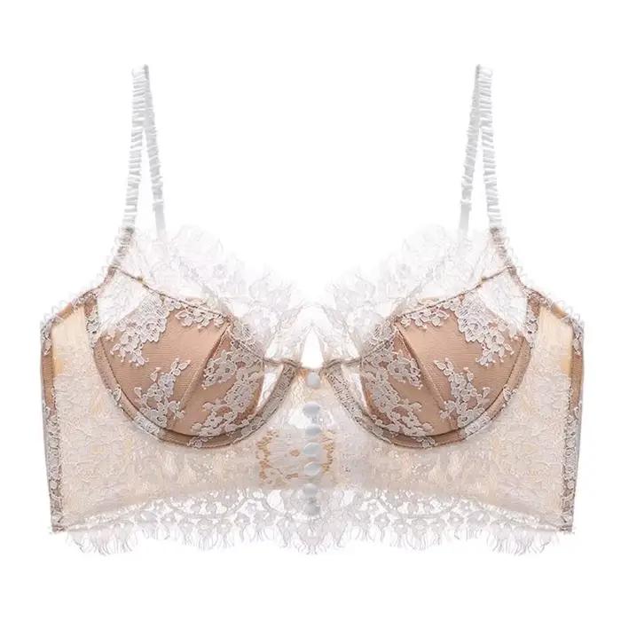 Soutien-gorge en dentelle française, Sexy, Ultra-fin, respirant, Ultra-fin, confortable, Anti-affais