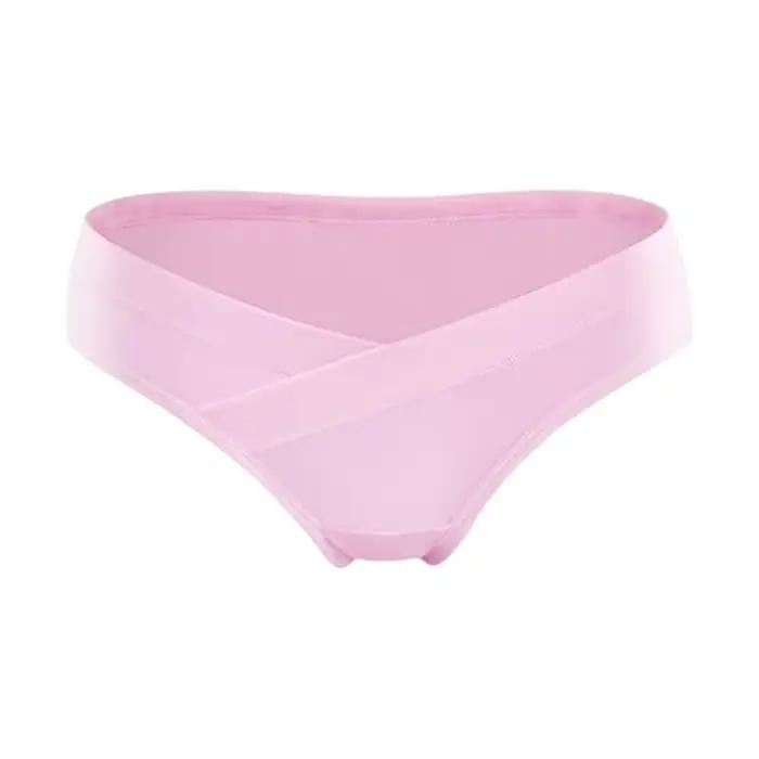 Sous-vêtements de maternité en coton pour femmes enceintes, culotte post-partum sous bosse, culotte 