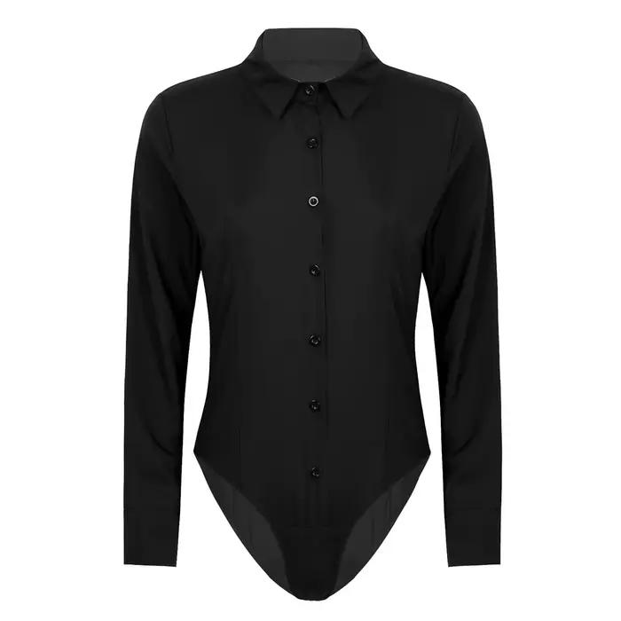 Chemise corporelle pour femmes, uniformes de travail de bureau, chemisiers blancs, vêtements Slim, c