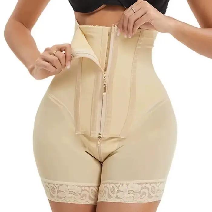 Taille haute corps Shaper pour les femmes grande taille bout à bout Shapewear Shorts ventre contrôle