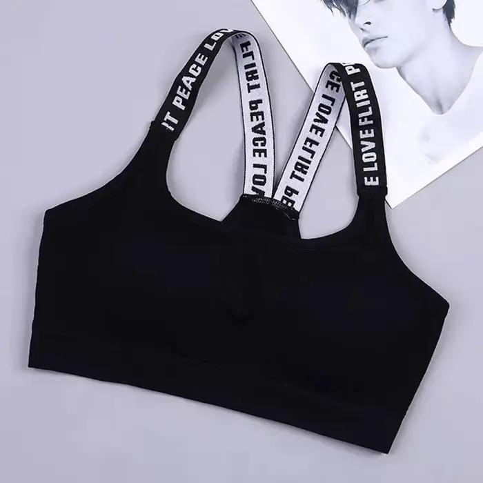 Soutien-gorge Sexy haut femmes soutien-gorge de Sport à fort Impact pour salle de Sport Fitness Yoga