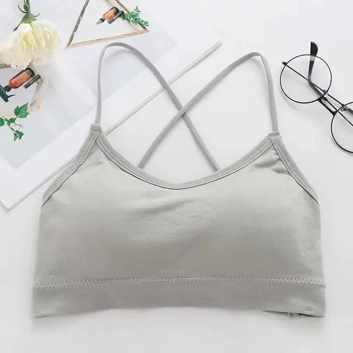 Femmes haut sangle croisée soutien-gorge de Sport mince Push Up Sport soutien-gorge Yoga gymnase hau