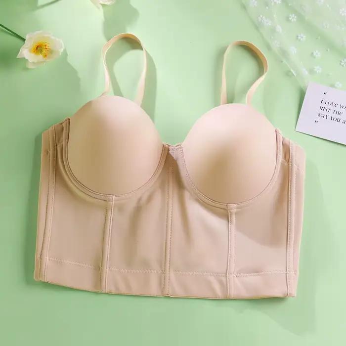 Soutien-gorge sans bretelles avec sous-vêtements pour femme, lingerie sexy, coussinets ABC, bonnet, 