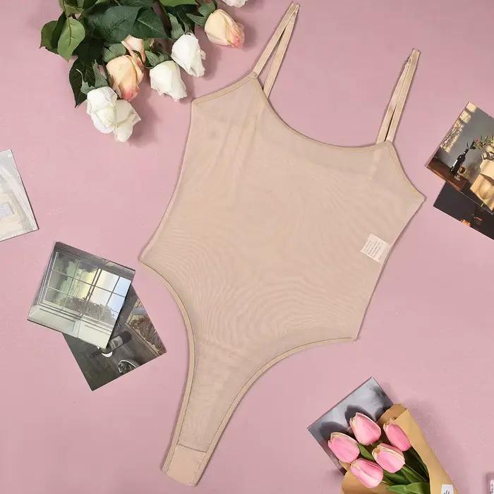Combinaison en dentelle sexy et élégante pour femmes 2026, maille transparente, une pièce, sexy, mou