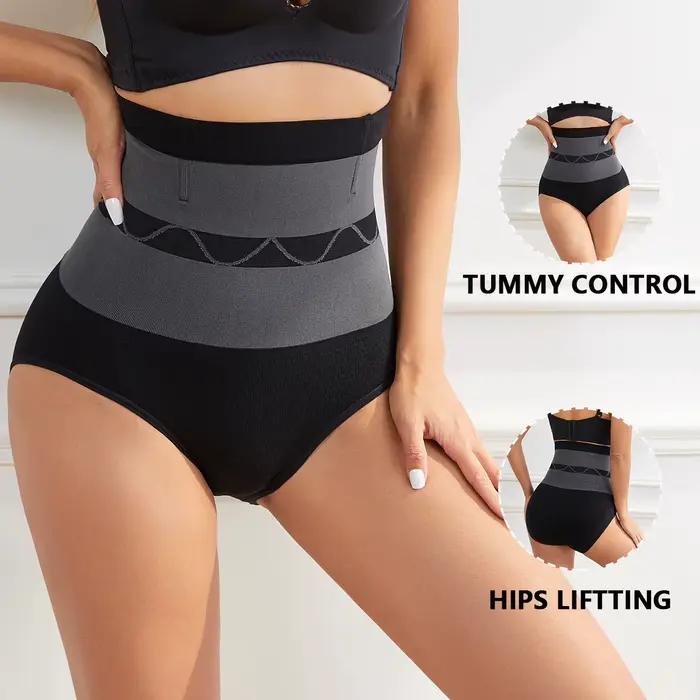 Flarixa culotte de contrôle du ventre à combustion plate sans couture taille haute slips femmes post