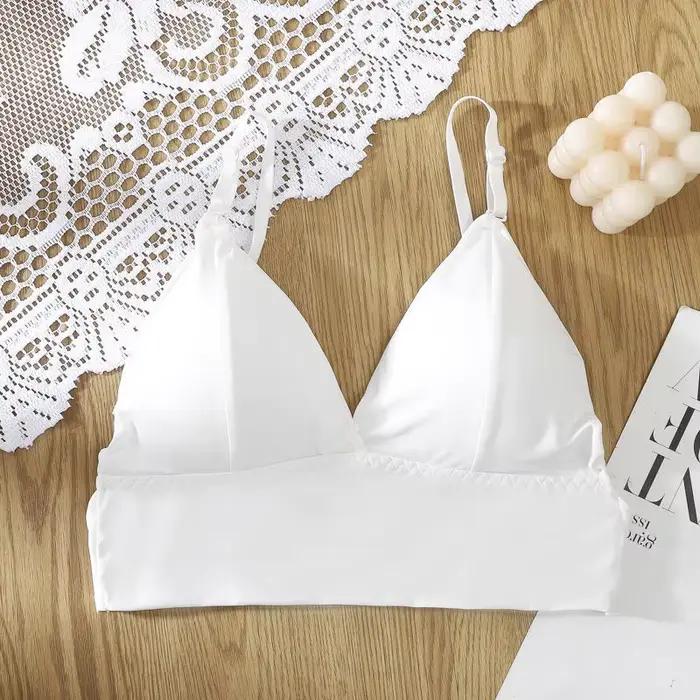 Soutien-gorge sexy dos nu pour femmes, sous-vêtements en forme de U, invisible, bralette sans fil, h
