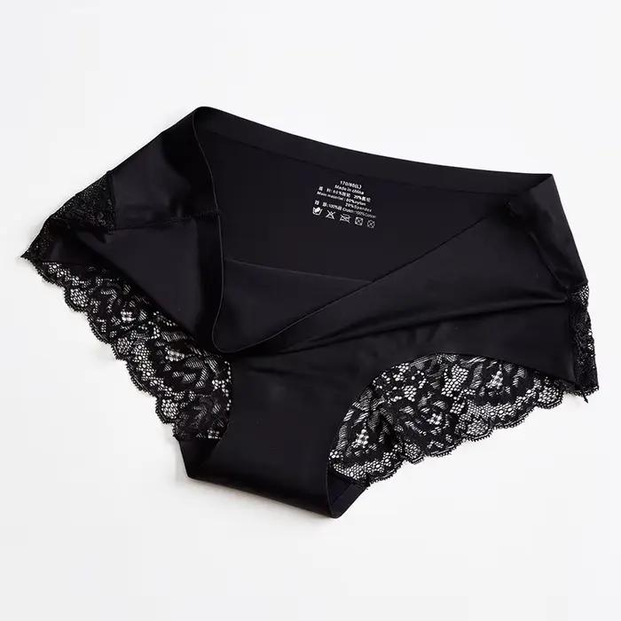 Culotte en dentelle sans couture pour femme, sous-vêtement Sexy, solide, Lingerie, nouvelle collecti