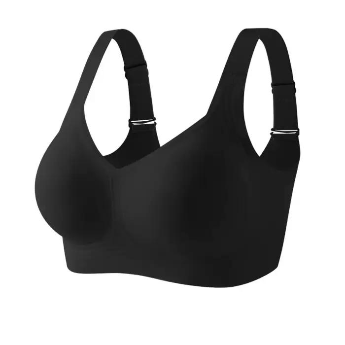 Soutien-gorge sans fil ajustable push-up anti-affaissement pour femme, style débardeur, grande taill