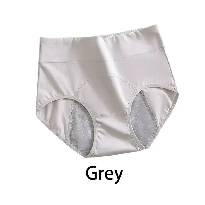 Culotte Menstruelle en Coton Anti-Adorable pour Femme, Taille Haute, Étanche, Allongé, Entrejambe, D