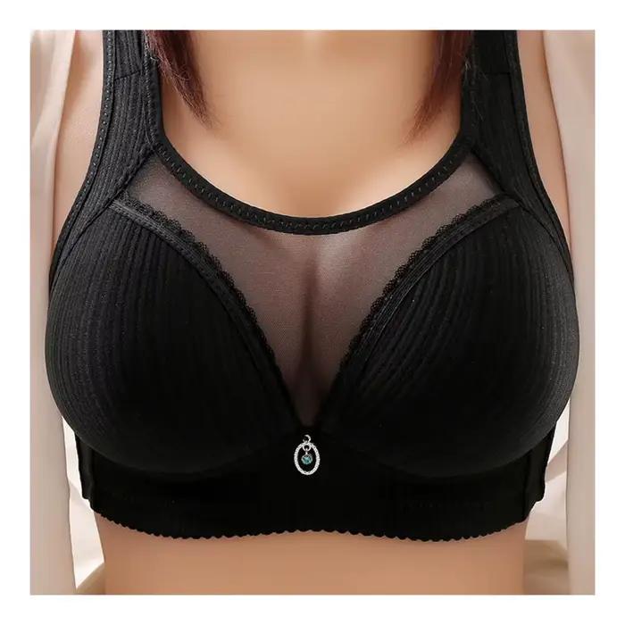 Soutien-gorge de sport Push-up confortable et antidérapant pour femmes, sans fil, avec larges bretel
